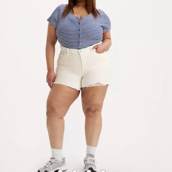 NWT Levi's Women's Plus Size 501 Original High Rise Distressed